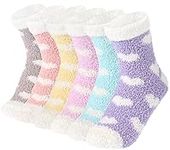 Plush Slipper Socks Women - Colorfu