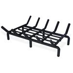 NULTRUMA 17" Fireplace Grate Heavy Duty Fireplace Grate Cast Iron Fireplace Log Grate for Indoor Fireplaces, Outdoor Kindling Tools Wood Stove Wood Burning Rack Holder