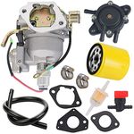 TOPEMAI CV730S Carburetor with Fuel Pump Oil Filter Replaces 24853102-S 24-853-102-S for Kohler CV730 CV740 CV740S Engine with Specs 0029 0039