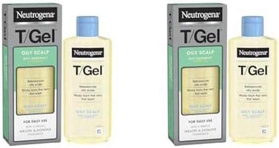 Neutrogena T/Gel Anti-Dandruff Shampoo for Oily Scalp, Fresh Jasmine, 250 ml (Pack of 2)