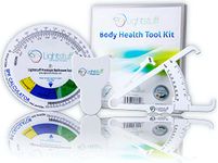 Lightstuff Body Health Tool Kit - Skinfold Caliper, Body Tape Measure, BMI Calculator - Instructions and Body Fat Percentage Charts for Men and Women Included