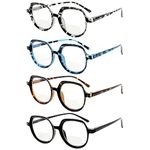 Eyekepper 4-pack Bifocal Reading Glasses for Women Vintage Bi-focal Readers +2.50