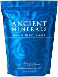 Ancient Minerals Magnesium Bath Flakes - Bathing Alternative to Epsom Salt - Soak in Natural Salts - High-Absorption Efficiency for Relaxation, Wellness & Muscle Relief - 8 lbs