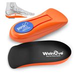 Welnove Heel Cups for Heel Pain with Arch Support, Max Anti-Shock Gel Heel Cushion for Plantar Fasciitis Relief, Heel Pain, Achilles Tendonitis, Heel Spur, Heel Support for Women 9.5-13 & Men 8.5-12