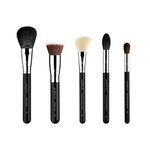 Sigma Beauty Classic Face Brush Set with 5 Classic Makeup Brushes for Foundation, Concealer, Blush, Powder, Contouring, & Highlighting