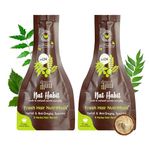 Nat Habit Men's 8 Herbs Hair Revital NutriMask - Hair Mask For Grey Hairs, Conditioning, Smoothening, Strengthen & Shine, Suitable For All Hair & Scalp Types (Pack of 2 x 40gm)