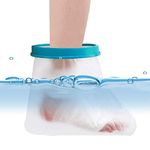 Foot Cast Cover, Adult Waterproof Cast Bag for Shower Bath Watertight Plastic Protection Keep Bandage Dry Reusable Submersible Seal for Broken Foot, Ankle Wound, Burns