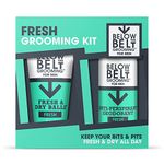 Below The Belt Grooming, Fresh Grooming Kit Gift Set Includes Fresh & Dry Ball and Anti Perspirant Deodorant, Protects against Sweat, Odour and Chafing, Fresh Scent