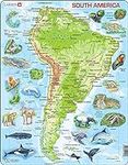Larsen Puzzles South America Map wi