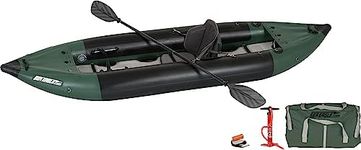 Sea Eagle 350FX Inflatable Explorer 1 Person 11’6” Fishing Kayak Fishing – Fishing, Touring, Camping & Whitewater (350FX Fishing Explorer Pro Solo Package)