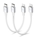 USB C to Lightning Cable Short 2Pack 1ft Lightning to USB C Cable MFi Certified Power Delivery USB C Lightning Cable for iPhone 14 13 12 11 Pro Max XR XS X 8 Plus SE iPad-1 Ft