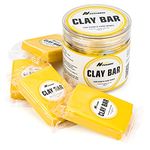 Car Clay Bar 3 Pack 100g, Premium Grade Clay Bars Detailing Magic Clay Bar Cleaner Auto Wash Bars with Washing and Adsorption Capacity for Car Wash Car Detailing Clean,RV, Bus,Glass Cleaning (Yellow)