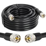 MOOKEERF CB Coax Cable,25ft RG213 Coaxial Cable UHF PL259 Male to Male Low Loss UHF Cable CB Antenna Cable for CB Radio,HAM Radio,VHF Radio,SWR Meter,Antenna