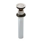 Pfister 972-101J Push & Seal Metal Pop-up Drain Assembly for Bathroom Sink, Brushed Nickel