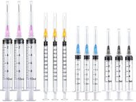 HaBeuniver 20 Pack Plastic Syringe 