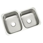 Sterling 11409-NA McAllister 31-3/4-Inch by 20-3/4-Inch Under-Mount Large/Medium Double Bowl Kitchen Sink, Stainless Steel