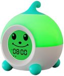 iHoo Kids Alarm Clock, Toddler Sleep Training Clock with Emoji,Toddlers Night Light Clock for Kids Bedroom