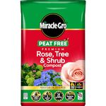 Miracle-Gro PEAT FREE Premium Rose, Tree & Shrub Compost, 40 Litres