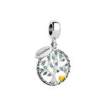 Luluadorn Golden Heart Family Tree of Life Grandma Charms Compatible with Pandora Charms Bracelets and Necklaces