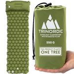 TRINORDIC Ultralight Inflatable Camping Mat - With Integrated Pillow – Lightweight (0.55kg) and Compact Outdoor Sleeping Mat for Hiking and Bikepacking