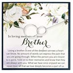 In Loving Memory of Brother Gift for Brother Memorial Gift for Brother Passing Away Gift Memorial Necklace Memorial Jewelry Loss of Brother