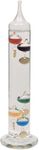 Galileo 14 inch Glass Thermometer with 5 Multi Colored Spheres in Fahrenheit and with Gold Tags