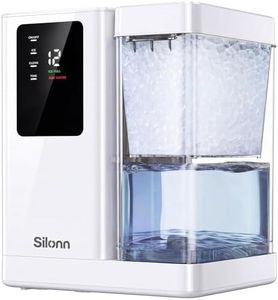 Silonn Nugget Ice Maker Countertop with 3L Detachable Tank – 40 lbs/Day Self-Cleaning & Timer, 40 dB Quiet for Home Bar Party Office, Chewable Nugget Ice Machine for Summer & Cold Drinks, White