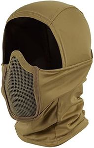 OneTigris Balaclava Mesh Mask, Ninja Tactical Mask with Full Face Protection for Outdoor (Tan)