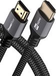 PowerBear 8K HDMI Cable 3 ft | High Speed, Braided Nylon & Gold Connectors, 8K @ 60Hz, 4K @ 120 HZ, 2K, 1080P, ARC & CL3 Rated | for Laptop, Monitor, PS5, PS4, Xbox One, Fire TV, Apple TV & More