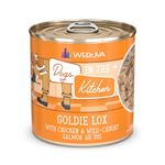 Weruva Dogs in the Kitchen, Goldie Lox with Chicken & Wild-Caught Salmon Au Jus Dog Food, 10oz Can (Pack of 12)