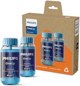 Philips OneUp Bodenreiniger Doppelpack – Optimiert elektrischen Wischmopp, präzise Dosierung, hochkonzentriert für 40 Anwendungen, ersetzt 3 Reinigungsmittel-Flaschen (XV1892/02)