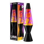 LAVA Lamp - 14.5" Autumn Dusk - The Original Motion Lamp - Yellow and Purple Liquid with Black Base - Item #2323