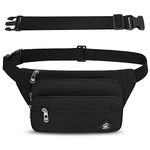 IHIGOGOFA Bumbags Waist Fanny Pack Fashion Bum Bag with 65cm Extended Belt for Dog Walking Climbing Hiking Travel Cycling Girls Ladies Men Women