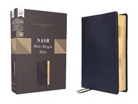 NASB, Wide Margin Bible, Genuine Leather, Calfskin, Navy, Red Letter, 1995 Text, Comfort Print: New American Standard Bible, Navy, Calfskin, Genuine ... Margin, Red Letter, 1995 Text, Comfort Print