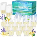 DERDUFT Plug In Air Fresheners, 2 Warmers + 12 Refills Kit Air Fresheners for Home, Long Lasting Air Freshener For Home and Bathroom, 7.92 Fl Oz, Compatible with Glade, Air Wick