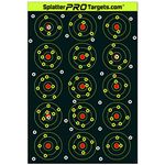 12x18 Splatter Targets. Made in Canada. Shots Burst with Bright Fluorescent Yellow Halo Upon Impact. Instantly See Your Shots.