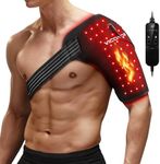 Red Light Therapy for Shoulder Pain Relife，Shoulder Heating Pad,Infrared Light Therapy for Body,Improve Joint Muscle，660nm&850nm Red Light Heated Shoulder Wrap