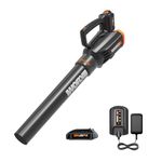 Worx WG547 20V (2.0Ah) Power Share Cordless Turbine Blower, 2-Speed, Battery and Charger Included