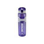 ATTRO Plastic Squad Sports 1000Ml Water Bottle with Flip Top Lid, Hand Strap & Straw Bpa Free Leak Proof Ideal for Gym Workout, Outdoor, School & Office - Violet