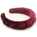 DRESHOW Velvet Braided Headband Women Hair Hoop Elastic Hair Bands Fashion Headbands for Women