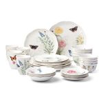 Lenox 865075 Butterfly Meadow 28-Piece Dinnerware Set Multicolor