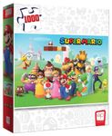 USAOPOLY Super Mario ''Mushroom Kingdom'' 1000 Piece Jigsaw Puzzle | Collectible Artwork Featuring Mario & More Officially-Licensed Nintendo Merchandise, Multicolor, PZ005-735-002200-06