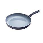 IMUSA USA Blue Diamond IMU-25127 Ceramic Fry Pan with Soft Touch Handle, 12 Inch, 12"