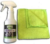 Motorcycle Cleaning Kit Cleans Chrome, Wheels and Glass and Removes Grime, Bugs and Grease.