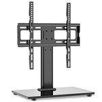 Universal Table Top TV Stand - Swivel TV Stand Base for 26-55 inch LCD/LED/OLED/Plasma TVs with Bracket Height Adjustable Max. VESA 400x400mm up to 40KG