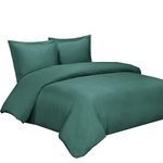 Royal Hotel BAMBOO Duvet Cover 100% BAMBOO Viscose Comforter Cover - Duvet Cover Set with Corner Ties and Button Closer, King/Cal King size Teal