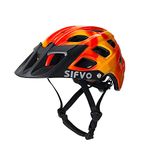 Kids Bike Helmet, SIFVO Kids Helmet Boys and Girls Bike Helmet with Cool Visor Bike Helmet Kids 6+, Youth Bike Helmet Kids Mountain Bike Helmet Lightweight and Sturdy（52-58cm）