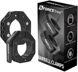 Barbell Clips Olympic Barbell Clamps for Secure Weightlifting & Powerlifting Weight Clips for Bars Magnetic Home Gym Accessories Quick Release Pair of Locking Fit 2 Inch Barbell for Strength Training