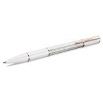 Swarovksi Crystalline Lustre ballpoint pen, White, Rose gold-tone plated