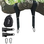 Geezo Tree Swing Hanging Kit (Set of 2)-Holds 4400lbs 10ft Long Straps with Two Heavy Duty Carabiners (Stainless Steel) -Perfect for Tree Swing & Hammocks, Perfect for Swings